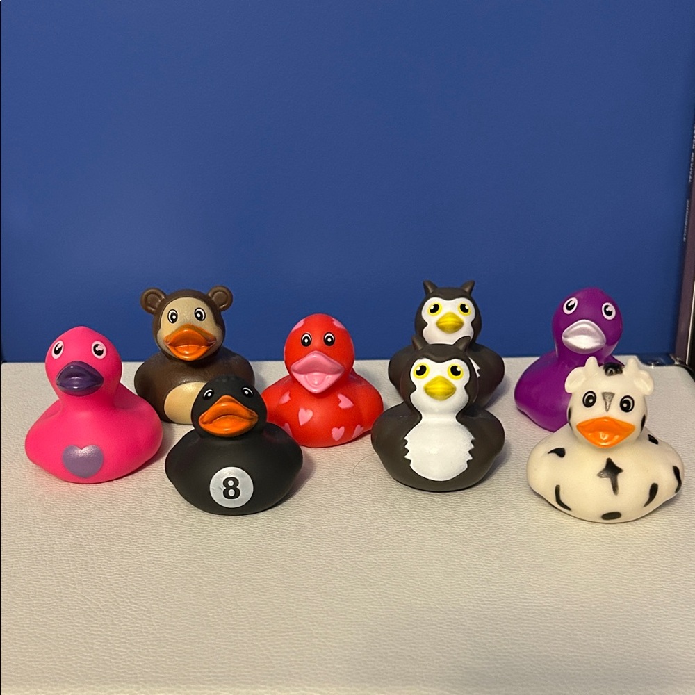 Colorful Animal Rubber Duck Set